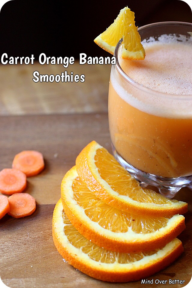 Carrot Orange Banana Smoothie - Mind Over Batter