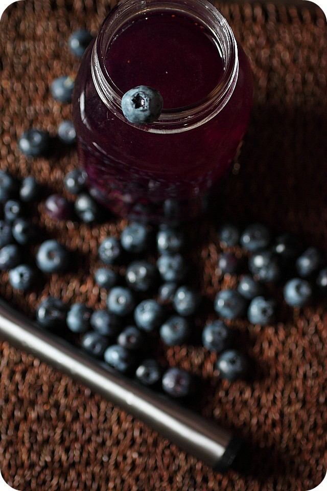 Blueberry Infused Vodka {mind-over-batter.com}