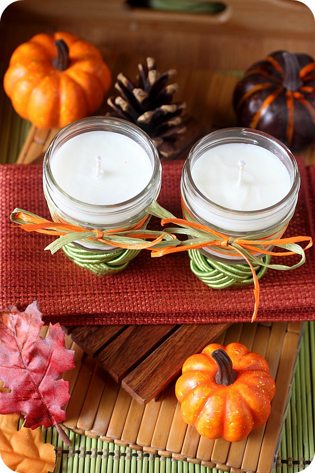 DIY Fall Scented Soy Candles {mind-over-batter.com}