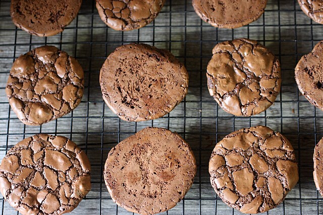 Dulce de Leche Filled Brownie Sandwich Cookies {mind-over-batter.com} #Cookieweek