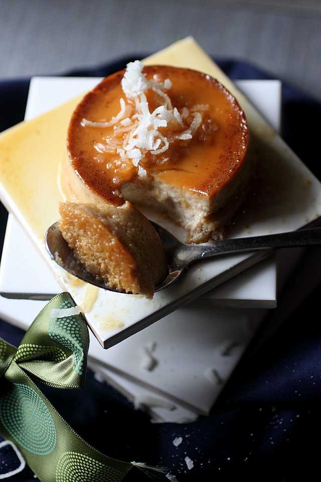Coquito Cheesecake Flan {mind-over-batter.com}