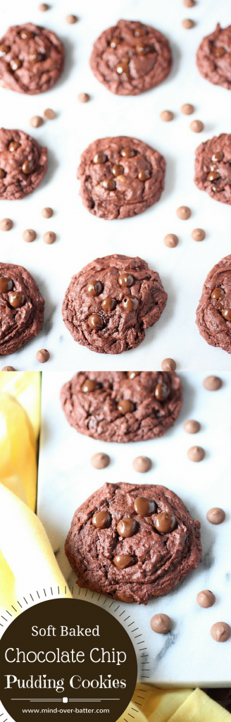 Soft Baked Chocolate Chip Pudding Cookies