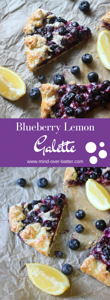 Blueberry Lemon Galette -- www.mind-over-batter.com