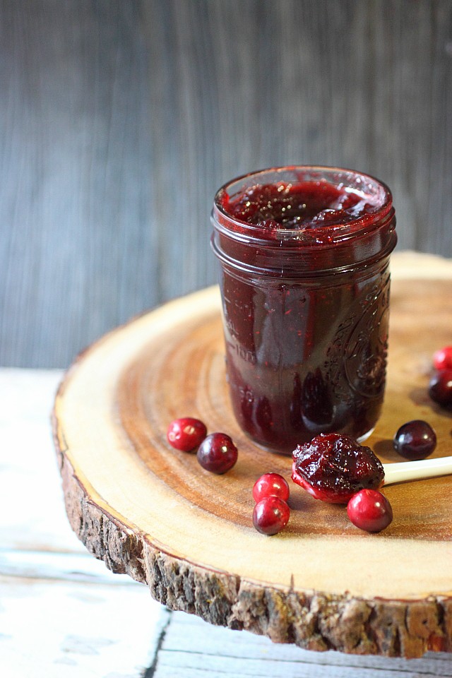 Cranberry Orange Quick Jam {mind-over-batter.com}