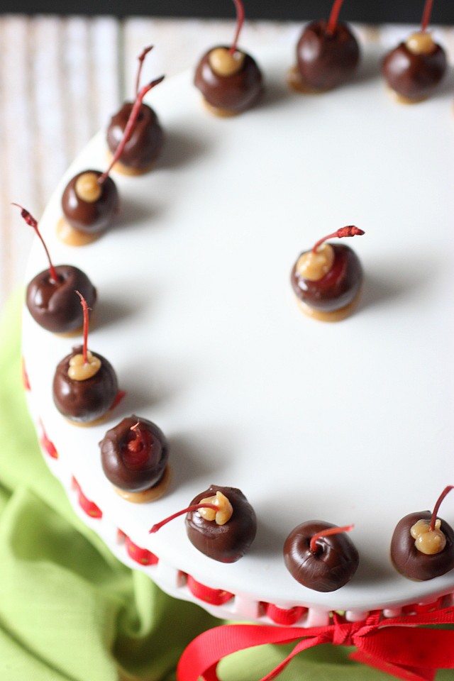 Double Dipped Chocolate Caramel Cherries I mind-over-batter.com