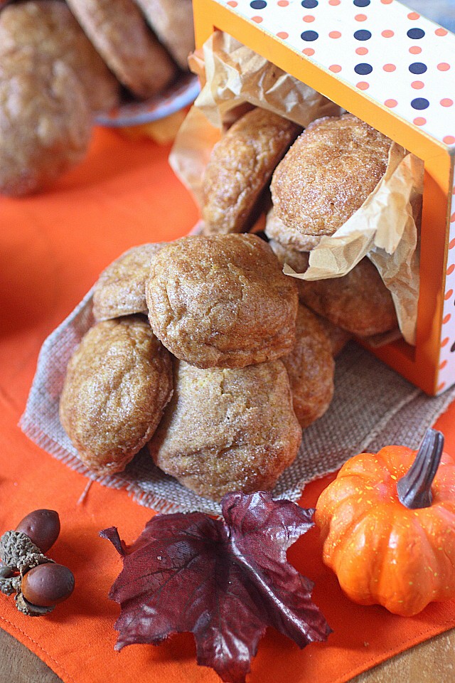 These Pumpkin Spice Snickerdoodles are baked with seasonal pumpkin, a hint of orange zest, warm fall spices, and rolled in a spiced sugar mixture. Pumpkin Spice Snickerdoodles have deliciously crispy edges, which give way to a fluffy, chewy center. www.mind-over-batter.com
