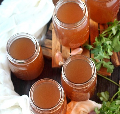 Nothing is more satisfying than a steaming bowl of soup made with homemade vegetable stock. Easy to make – Just chop your leftover veggies and simmer! www.mind-over-batter.com