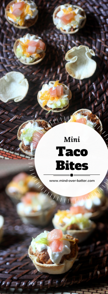 Savory Mini Taco Bites - Packed with flavor in mini! www.mind-over-batter.com