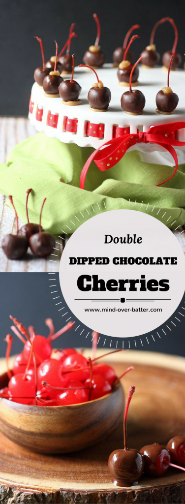 Double Dipped Chocolate Caramel Cherries -- www.mind-over-batter.com