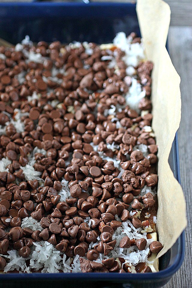Caramel Coconut Pecan Cracker Toffee Recipe www.mind-over-batter.com