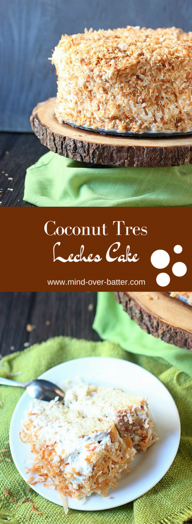 Coconut Tres Lechese Cake -- www.mind-over-batter.com