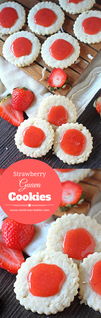 Strawberry Guava Cookies -- www.mind-over-batter.com